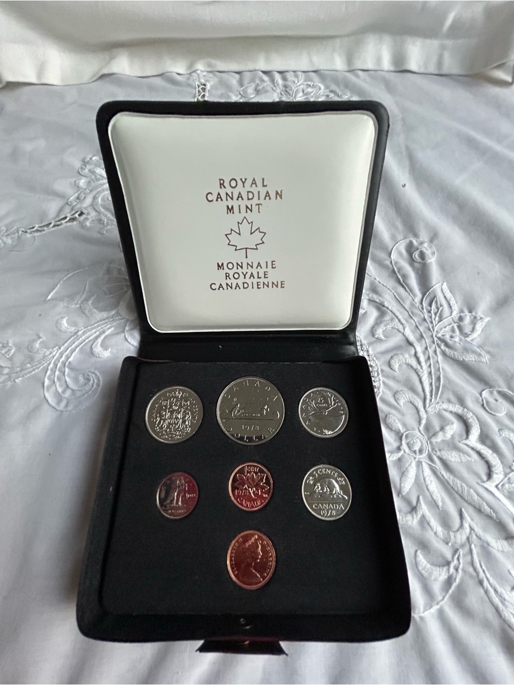 Royal Canadian Mint 1978 Proof Coin Set in Black Case